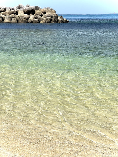 透明的冲绳海夏季时间图片下载