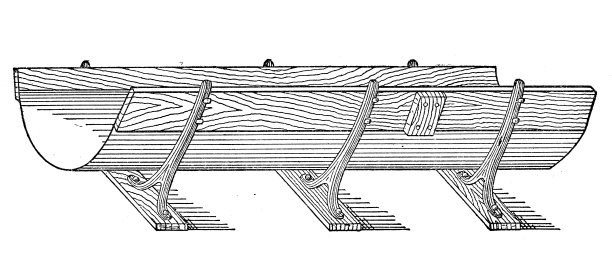 灌溉系统的古董插图图片下载