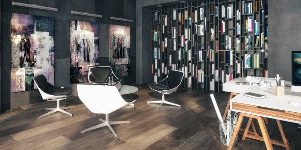 当代办公环境-全景3D可视化图片下载