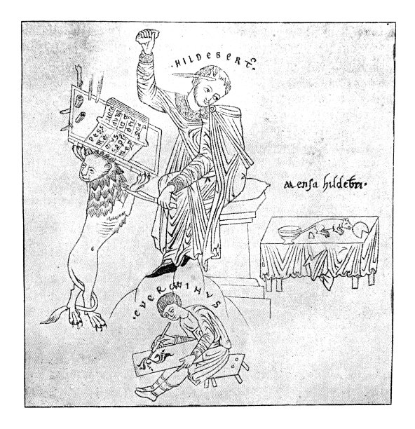 作家兼画家:13世纪布拉格手稿中的微缩画图片下载