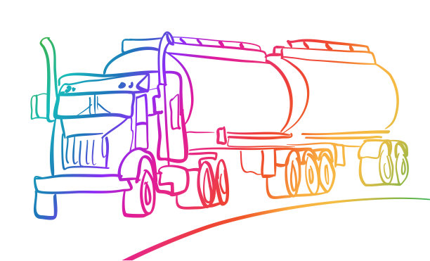 彩虹半挂车图片下载