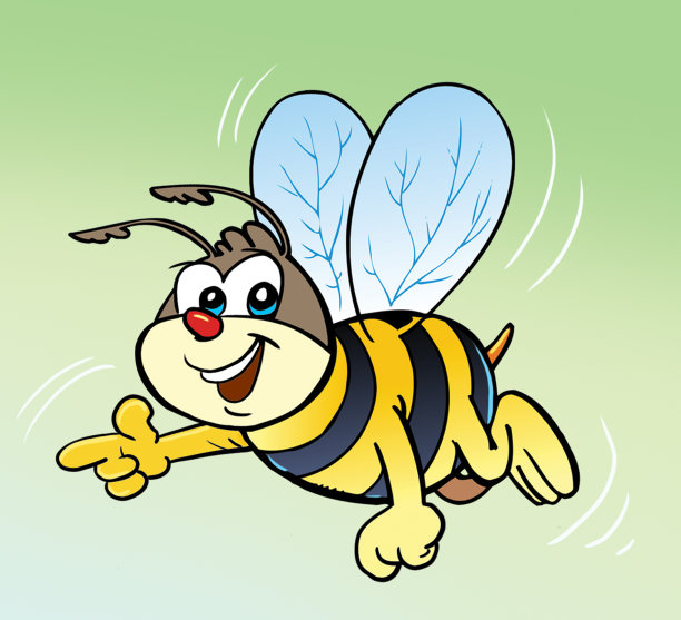 一只蜜蜂，一个吉祥物图片下载