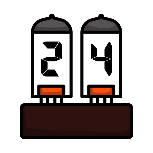 电子数字灯图标图片下载