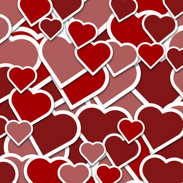 3D心形堆图片下载