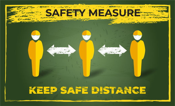 社会距离。保持2米的距离。冠状病毒自我保护图片下载