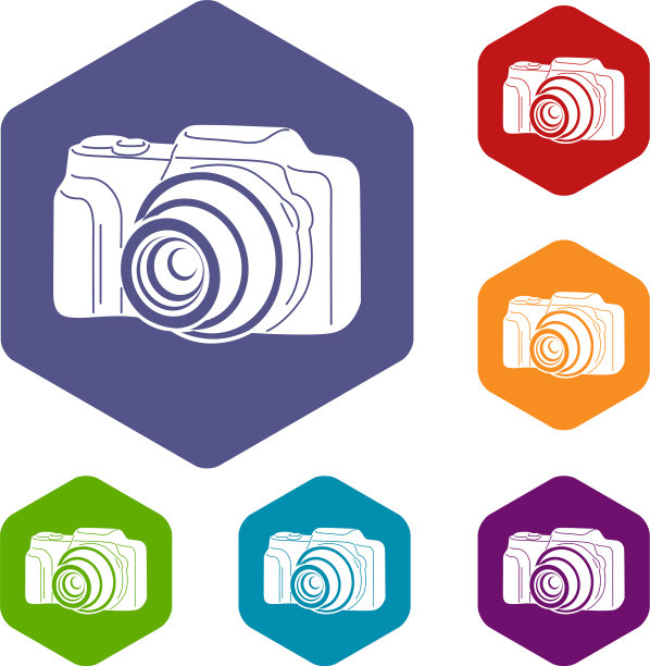 照片相机图标风格简单图片下载