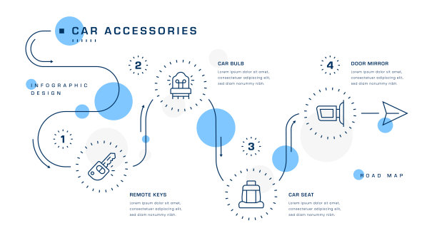 汽车配件信息图形设计图片下载