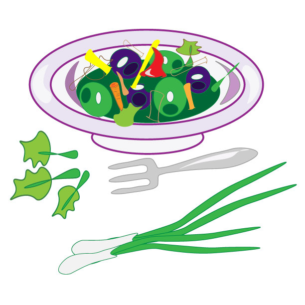 民族菜系菜单上的菜式有烤制蔬菜和烤制鱼类。一套菜单的美味菜肴的传统或民族美食在一个平面卡通手绘插图模板。图片下载