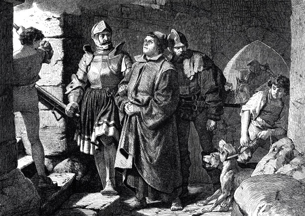 马丁·路德到达沃特堡图片下载