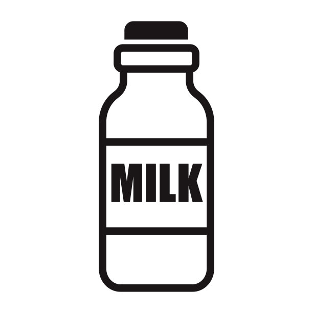 牛奶字形图标图片下载
