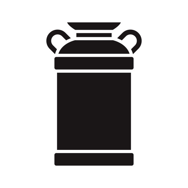 牛奶壶字形图标图片下载