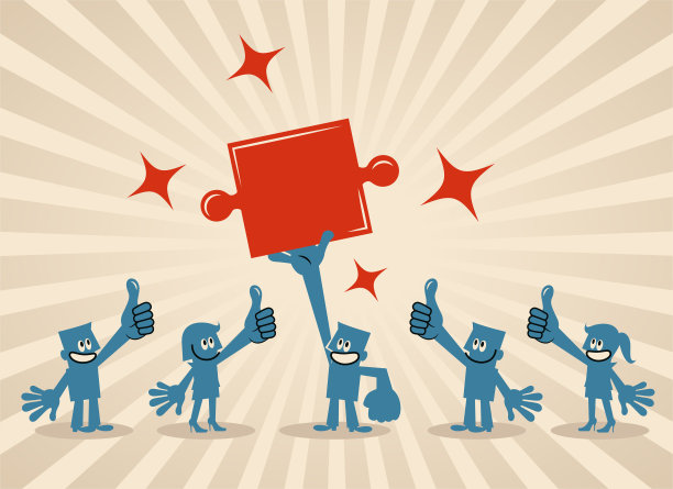 在工作场所解决问题就像完成一个谜题图片下载