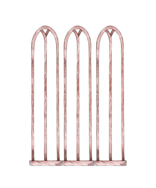 白色背景的波西米亚风格的婚礼拱门图片下载