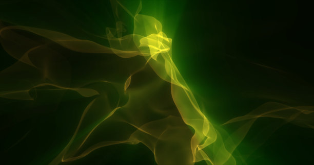 抽象绿色能量神奇波浪发光的背景图片下载