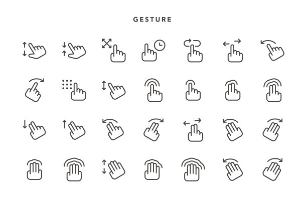 手势图标图片下载