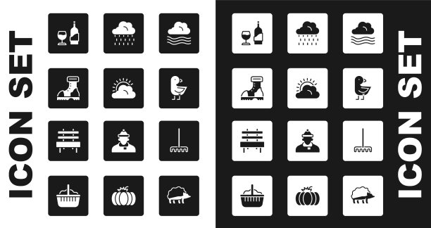 集刮风天气、太阳和云防水图片下载