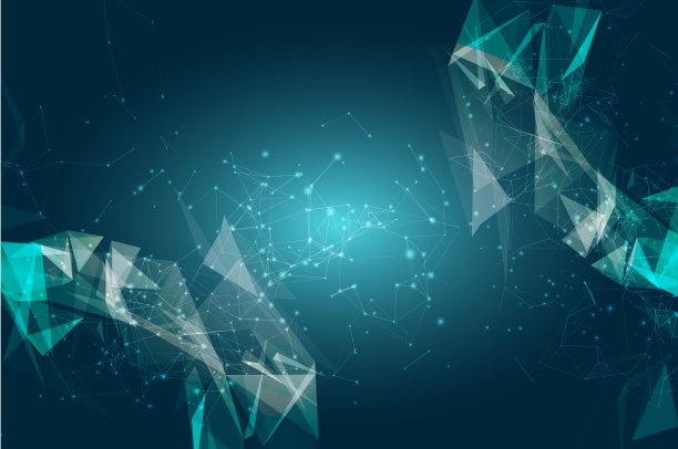 摘要几何网络技术背景图片下载