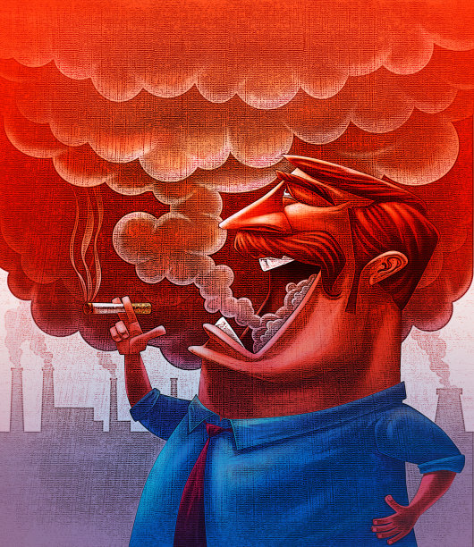 企业老板吸烟图片下载