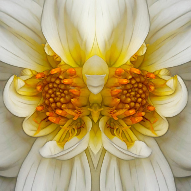 对称花卉幻想图案和设计生动的自然色彩图片下载