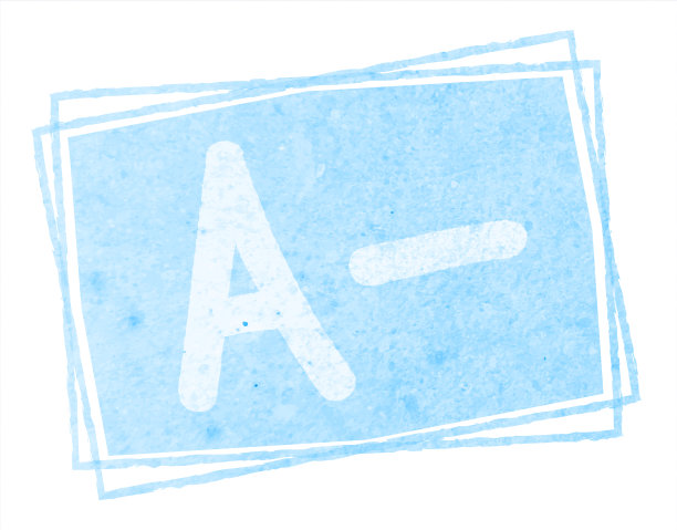 粉彩浅蓝色大写字母或大写字母A后跟一个负号或负号或A -超过水平风化粉彩天蓝色框垃圾墙纹理矢量背景图片下载