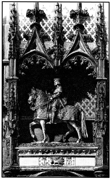 法国布洛瓦城堡中路易十二的雕像。布洛瓦位于卢瓦尔河谷图片下载