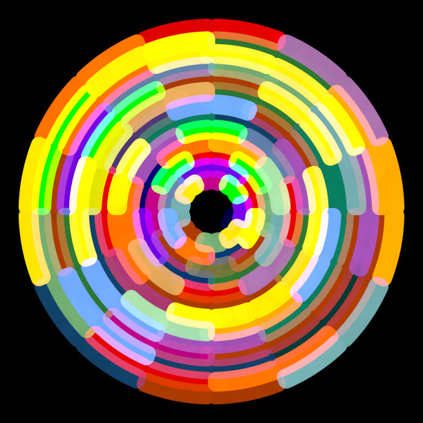 多色笔画圈图片下载