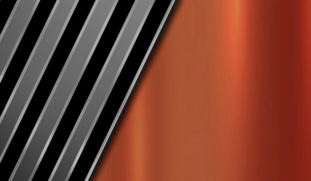 青铜板与黑色和灰色斜线。图片下载