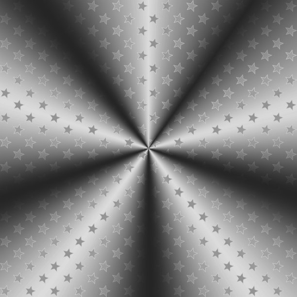 圆形拉丝灰色阴影金属背景与星星。图片下载