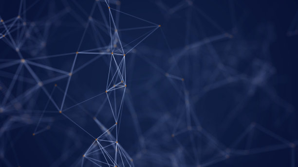 科学背景。摘要数字背景的点和线丛。大数据可视化。网络连接结构。图片下载