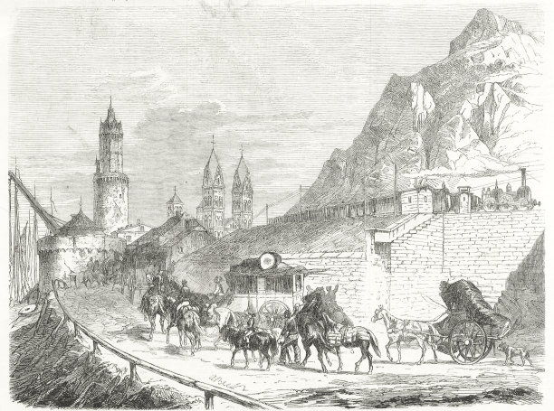 科隆-科布伦茨铁路，安德纳赫站图片下载