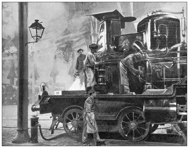 古玩形象:清洁机车图片下载