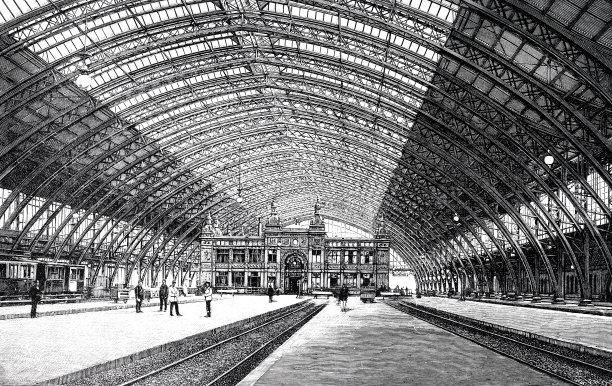 科隆火车站，大厅内部图片下载