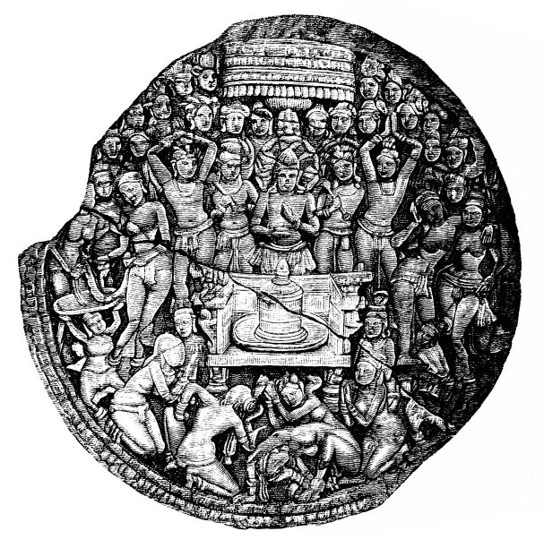 阿玛拉瓦蒂圆盘:蛇崇拜者的崇拜图片下载