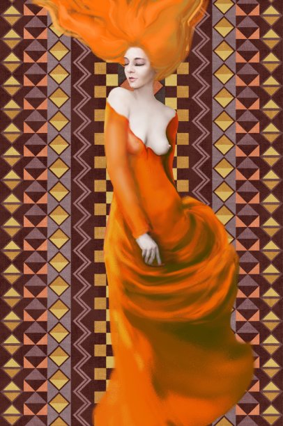 长发飘逸的女人图片下载