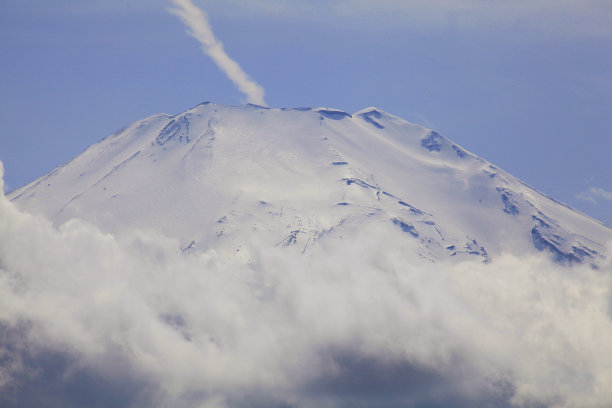 富士山特写。日本最高、最美丽的山图片下载