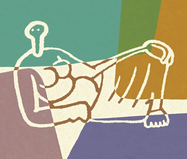 抽象的女人躺图片下载