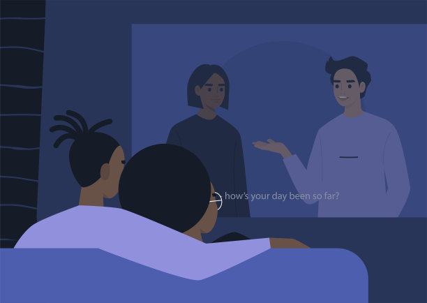 一对年轻的黑人夫妇在放映机里拥抱着看电影，一种禁闭的休闲图片下载