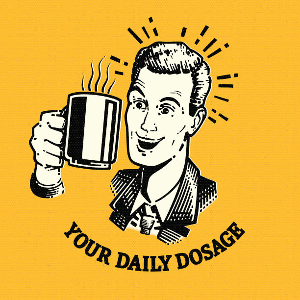 快乐的人端着一杯咖啡图片下载