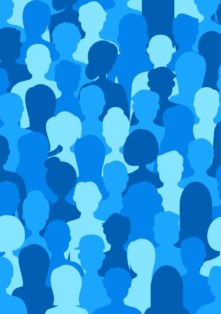 多元文化人群。一群不同的男人和女人。年轻人、成年人和老年人。欧洲人，亚洲人，非洲人和阿拉伯人。空的脸。矢量插图。垂直组成图片下载