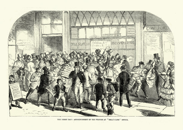 获奖名单于1861年的德比日在贝尔生活办公室公布图片下载