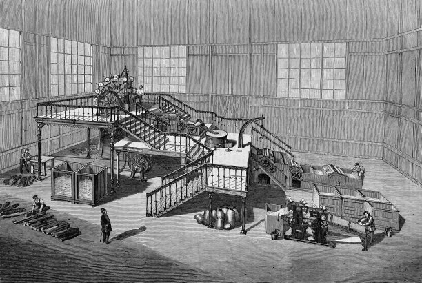 1867年巴黎世界博览会-木浆机，海因里希Bölter海登海姆图片下载