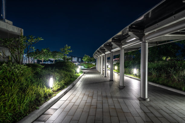 香港城市公园及街道照明图片下载