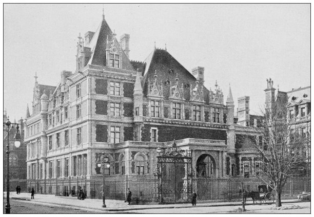 纽约古董照片:Cornelius Vanderbilt的住宅图片下载