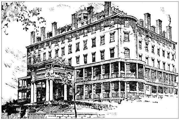 美国，马萨诸塞州地标和公司的古董插图:南波士顿，帕金斯盲人学校图片下载