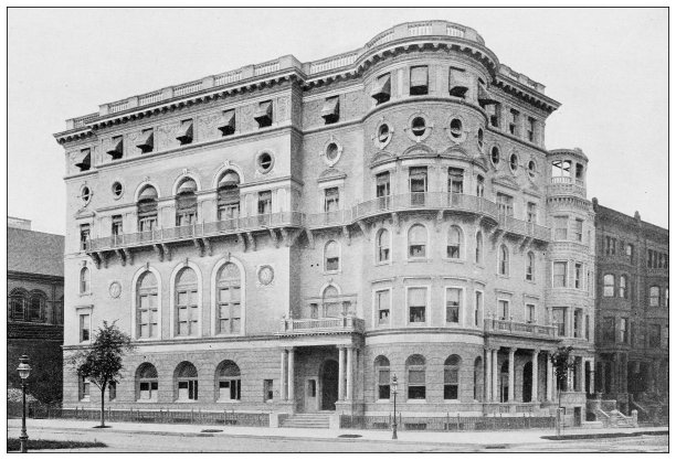 纽约的古董照片:殖民俱乐部图片下载