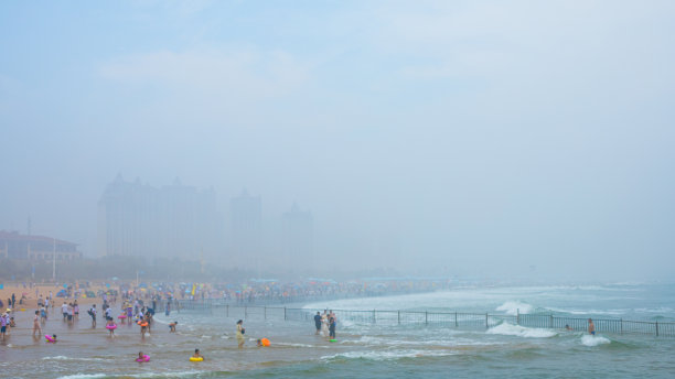 青岛市黄岛区——黄金海滩图片下载