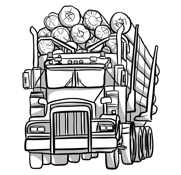 测井车满载图片下载