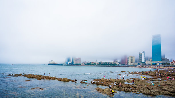 青岛市市南区-栈桥风景区图片下载