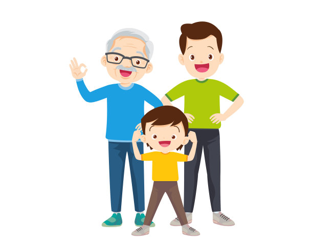 快乐的家庭体育活动，妈妈，爸爸和孩子图片下载