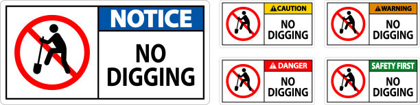 注意标志，禁止挖掘标志图片下载